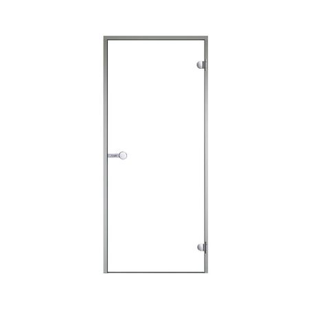 HARVIA Двери стеклянные 7/19 коробка алюминий, стекло прозрачное, арт. DA71904